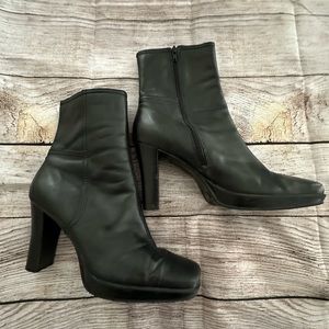 Leather boots